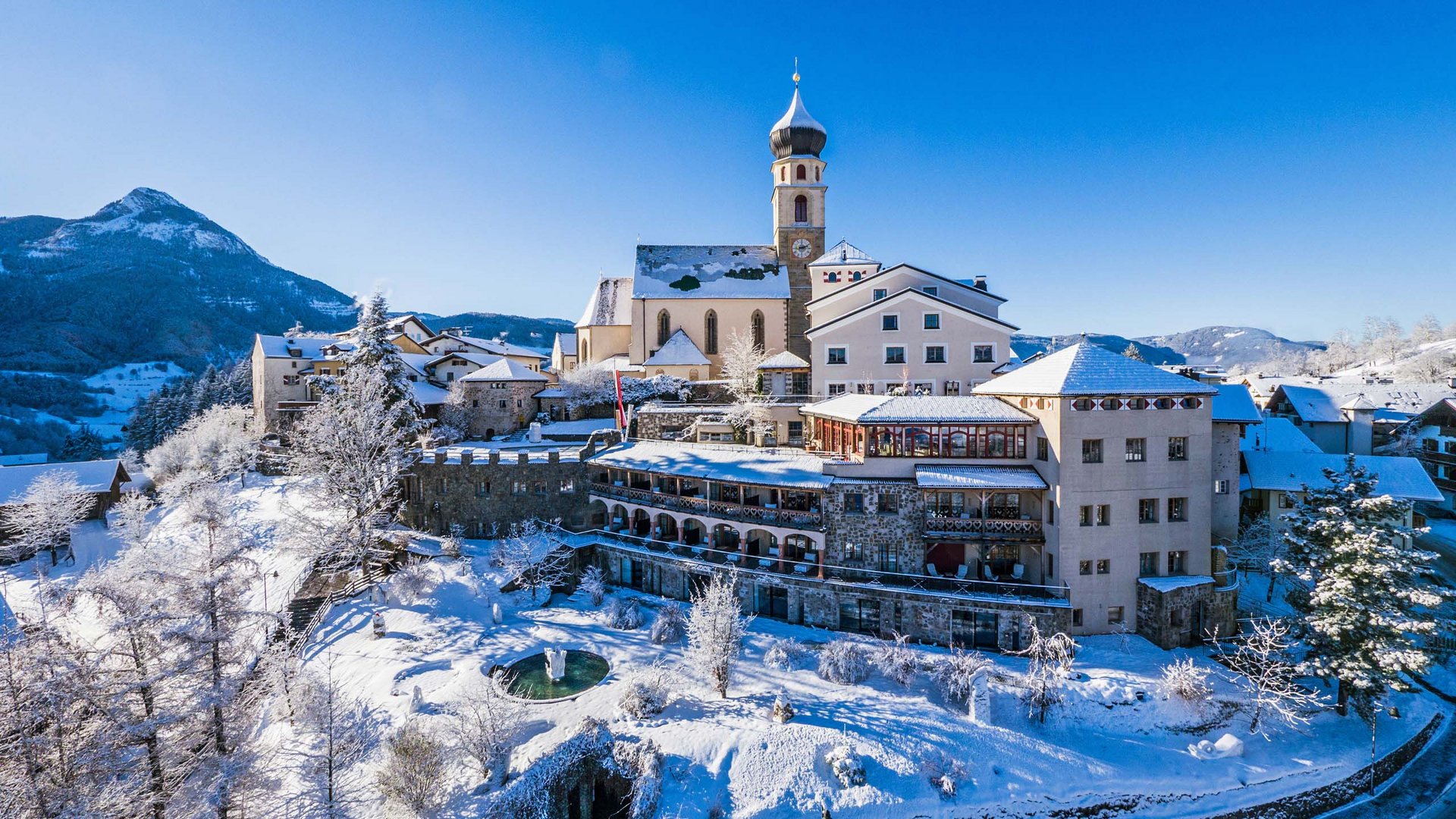 Romantik Hotel Turm: aria invernale e sole alpino